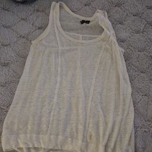 Cynthia Rowley Cream Tank Top